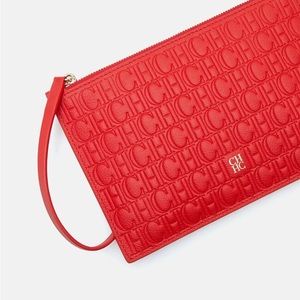 Authentic Carolina Herrera Red Wristlet